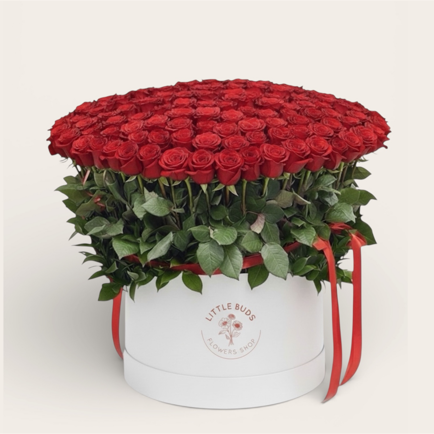 201 Red Roses Box Arrangement