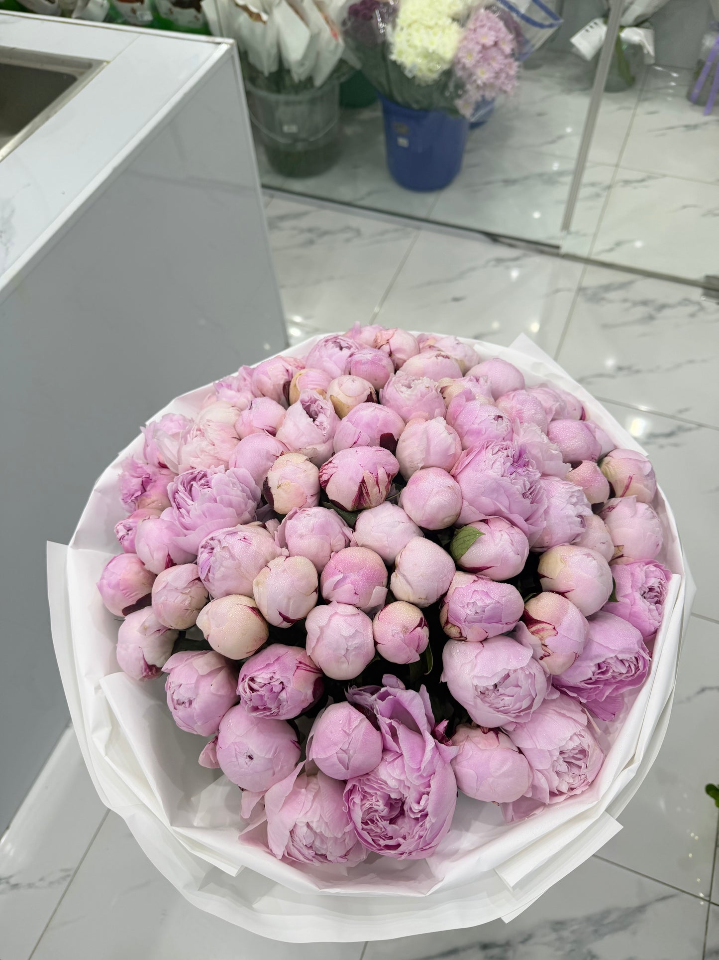 75 Pink Peonies Bouquet