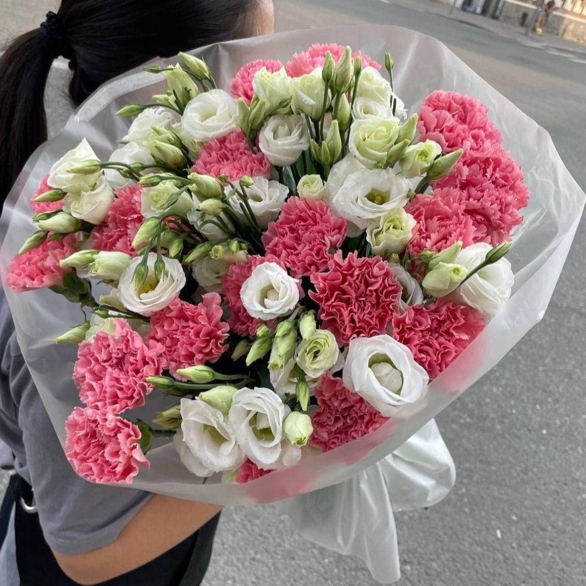 Carnations Eustoma Bouquet