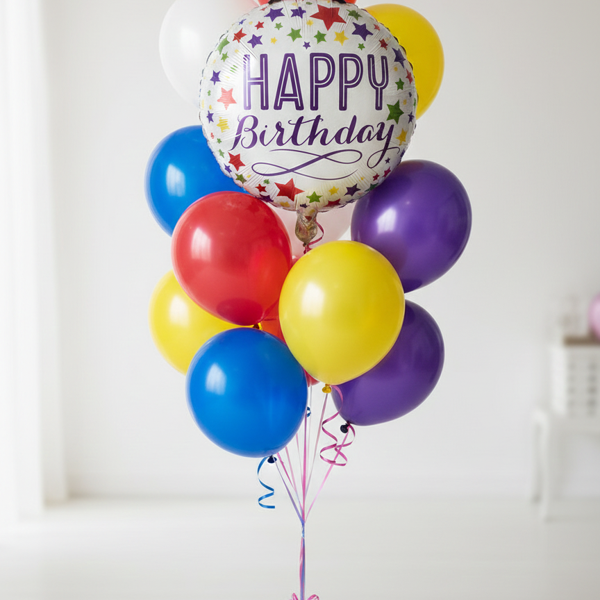 Mix Balloons Bunch For  Birthday